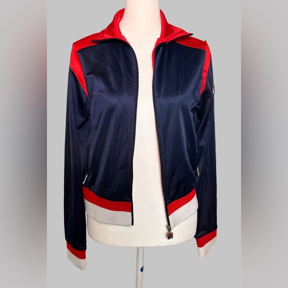 Fila Navy and Red Zip-Up Jacket - Picture 3 of 11